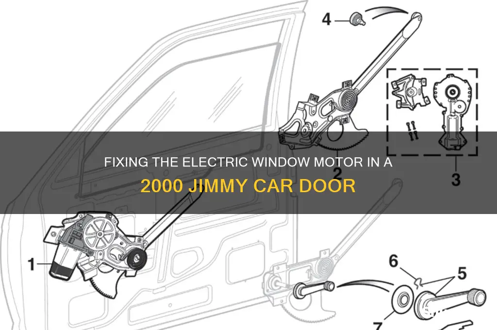 how to fix car door electric window motor jimmy 2000