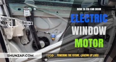 Fixing Your Car's Electric Window Motor: A Step-by-Step DIY Guide
