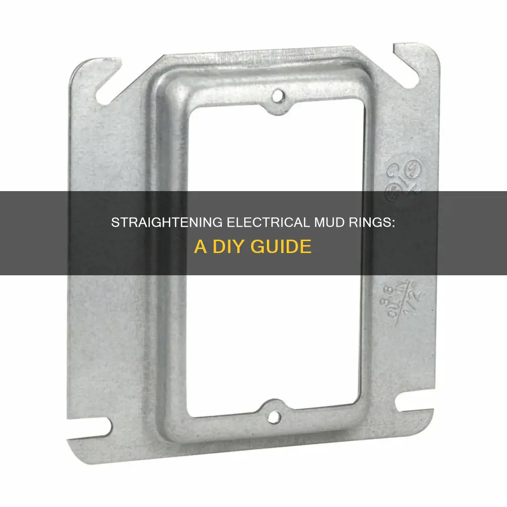 how to fix crooked electrical mud ring