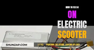 Easy Electric Scooter E4 Error Fix