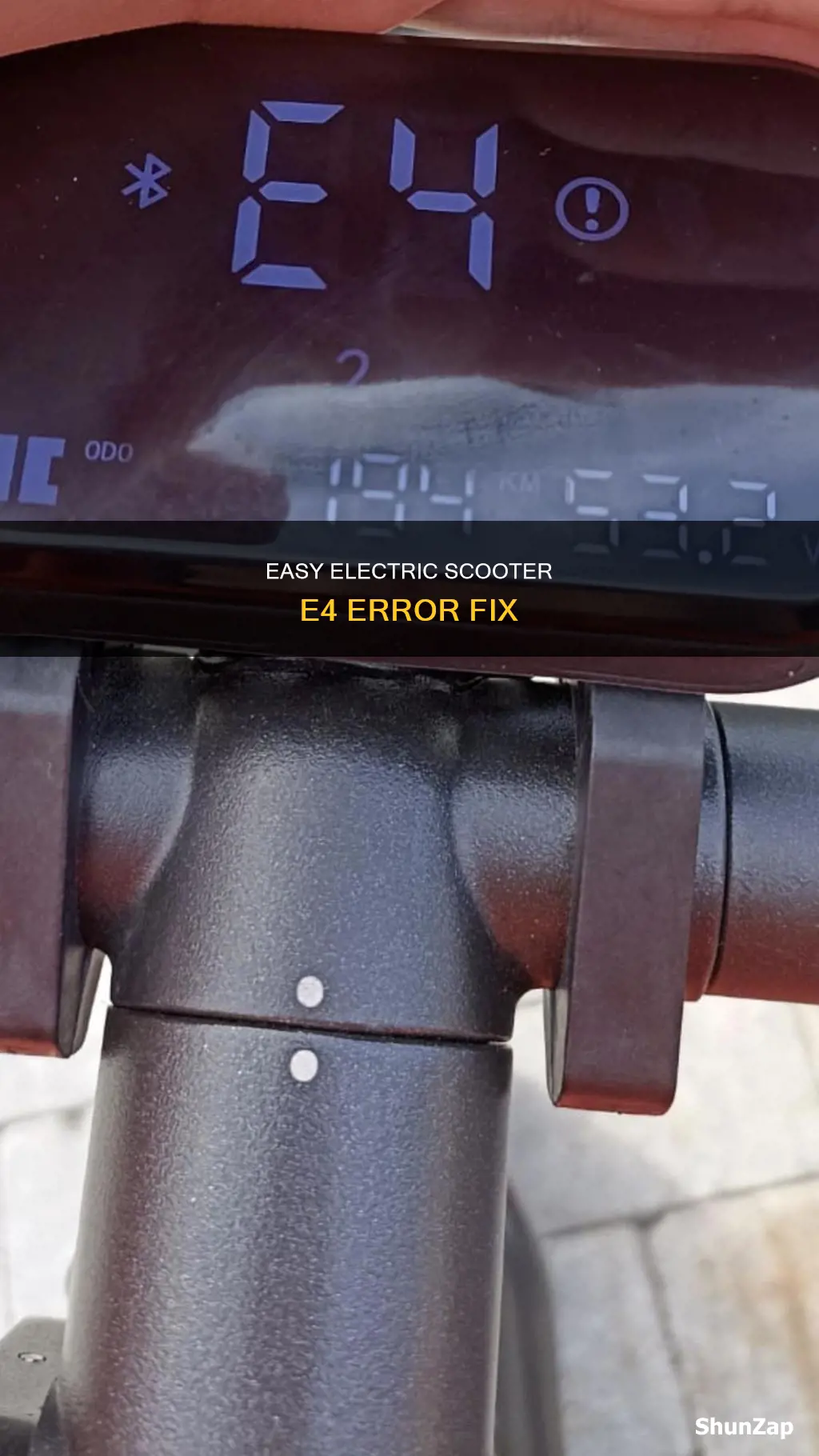 how to fix e4 on electric scooter