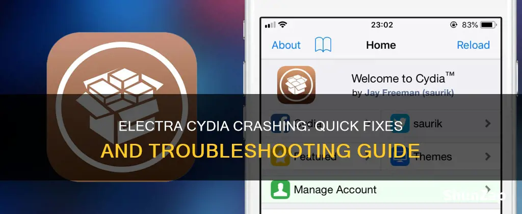 how to fix electra cydia from crashing