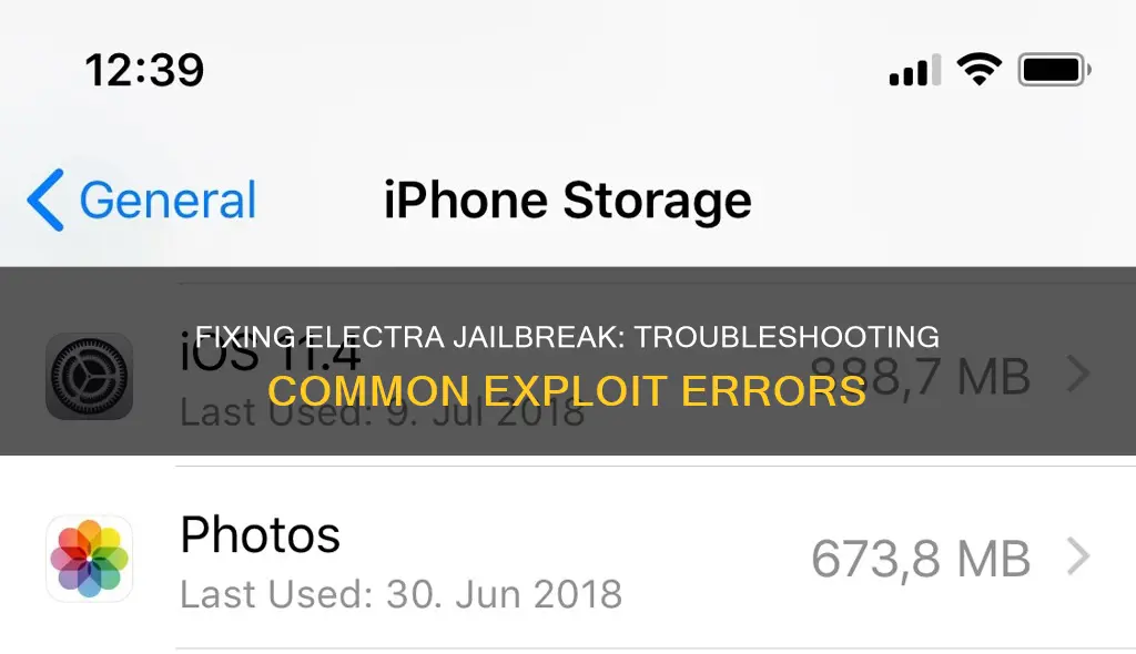 how to fix electra jailbreak error exploit
