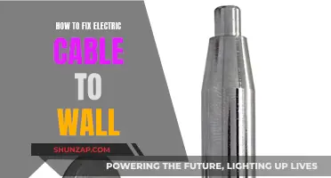Fixing Electric Cables: Wall Mounting Guide
