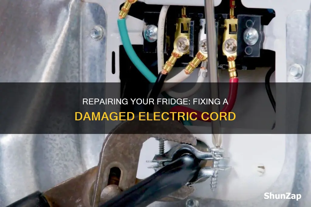 how to fix electric cord on refrigerator