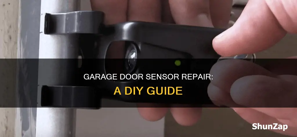 how to fix electric garage door sensor