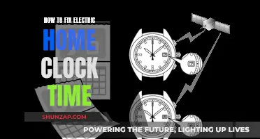 Fixing Electric Clocks: Adjusting Time, a Simple Guide
