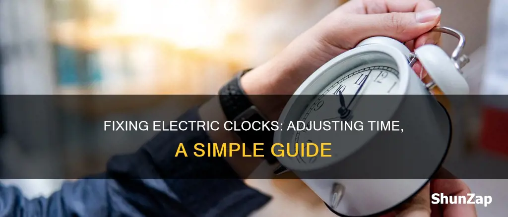 how to fix electric home clock time