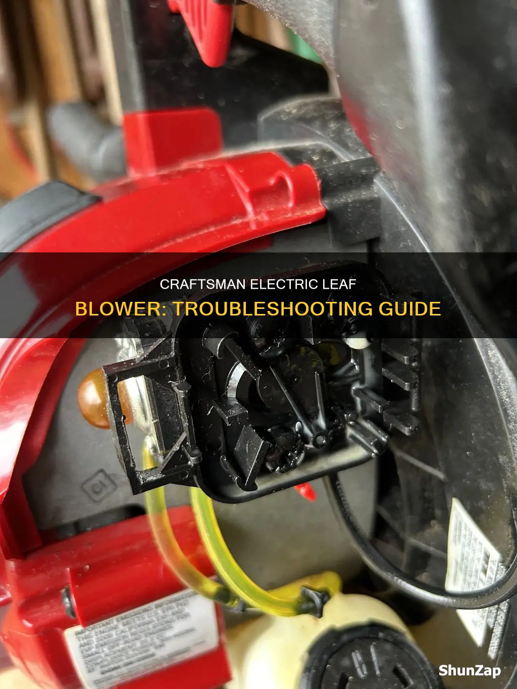 how to fix electric leaf blower craftsman