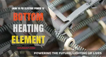 Troubleshooting Guide: Restoring Power to Your Bottom Heating Element