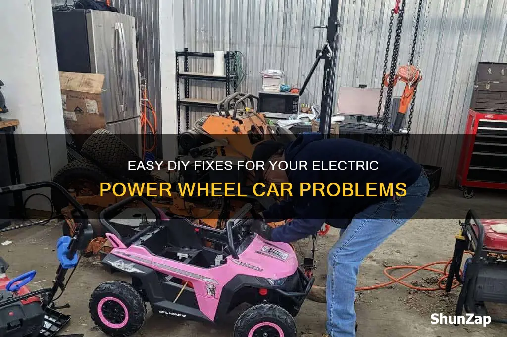 how to fix electric power wheel car