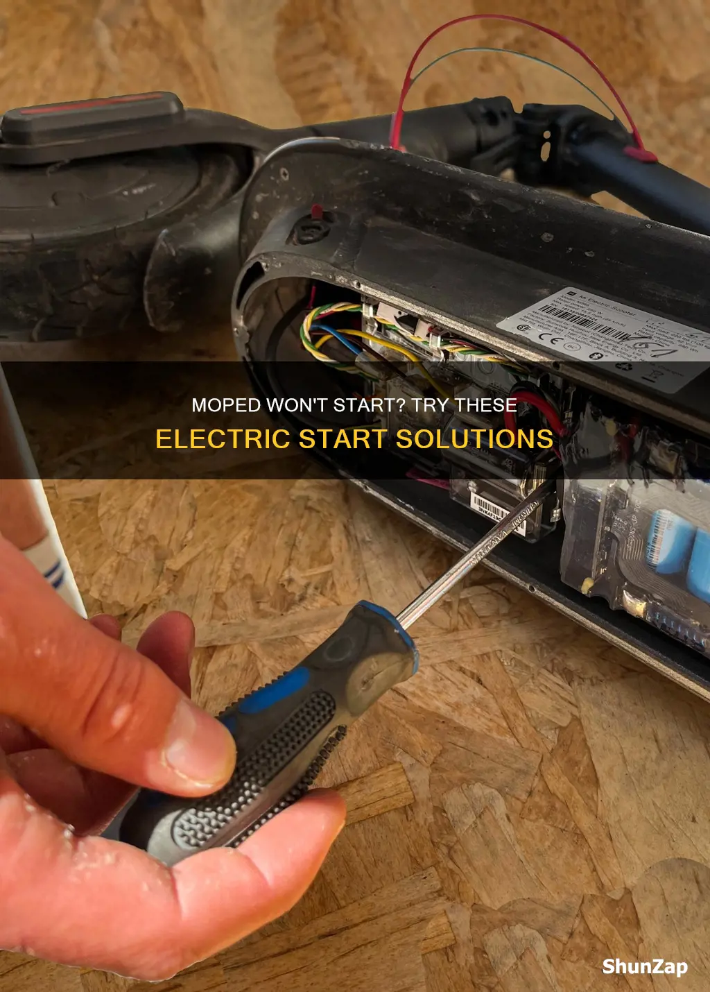 how to fix electric start on moped