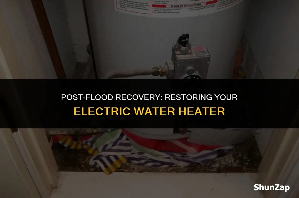 how to fix electric water heater after a flood