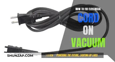 Repairing Your Vacuum: Fixing the Electrical Cord