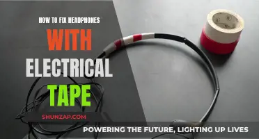 Repairing Headphones: Electrical Tape Solution