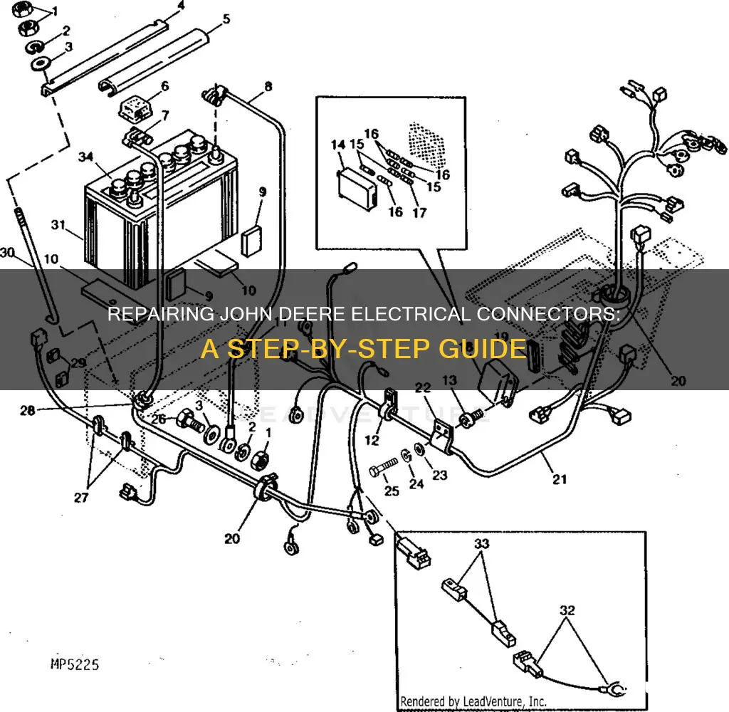 how to fix john deere electrical connectors