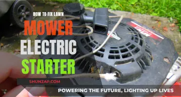 Fixing Your Lawn Mower: Electric Starter Troubleshooting