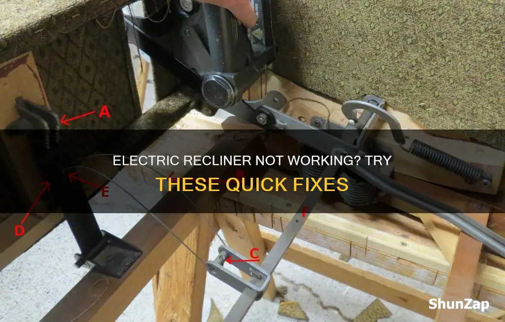 how to fix lazy boy electric recliner