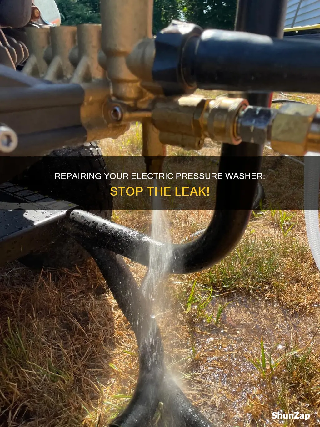 how to fix leaking electric pressure washer