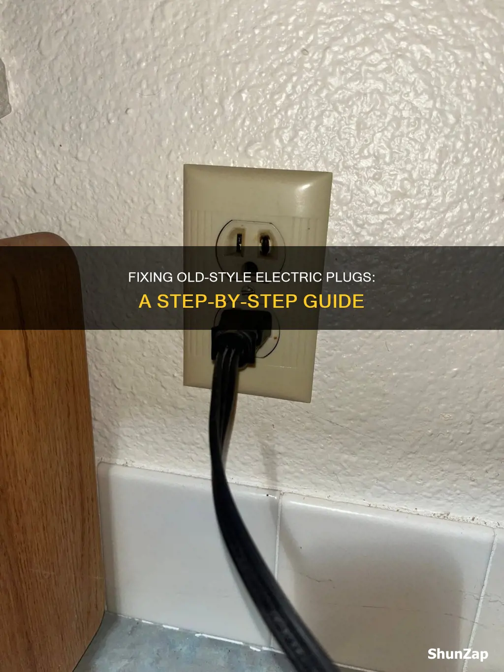 how to fix old style electric plug