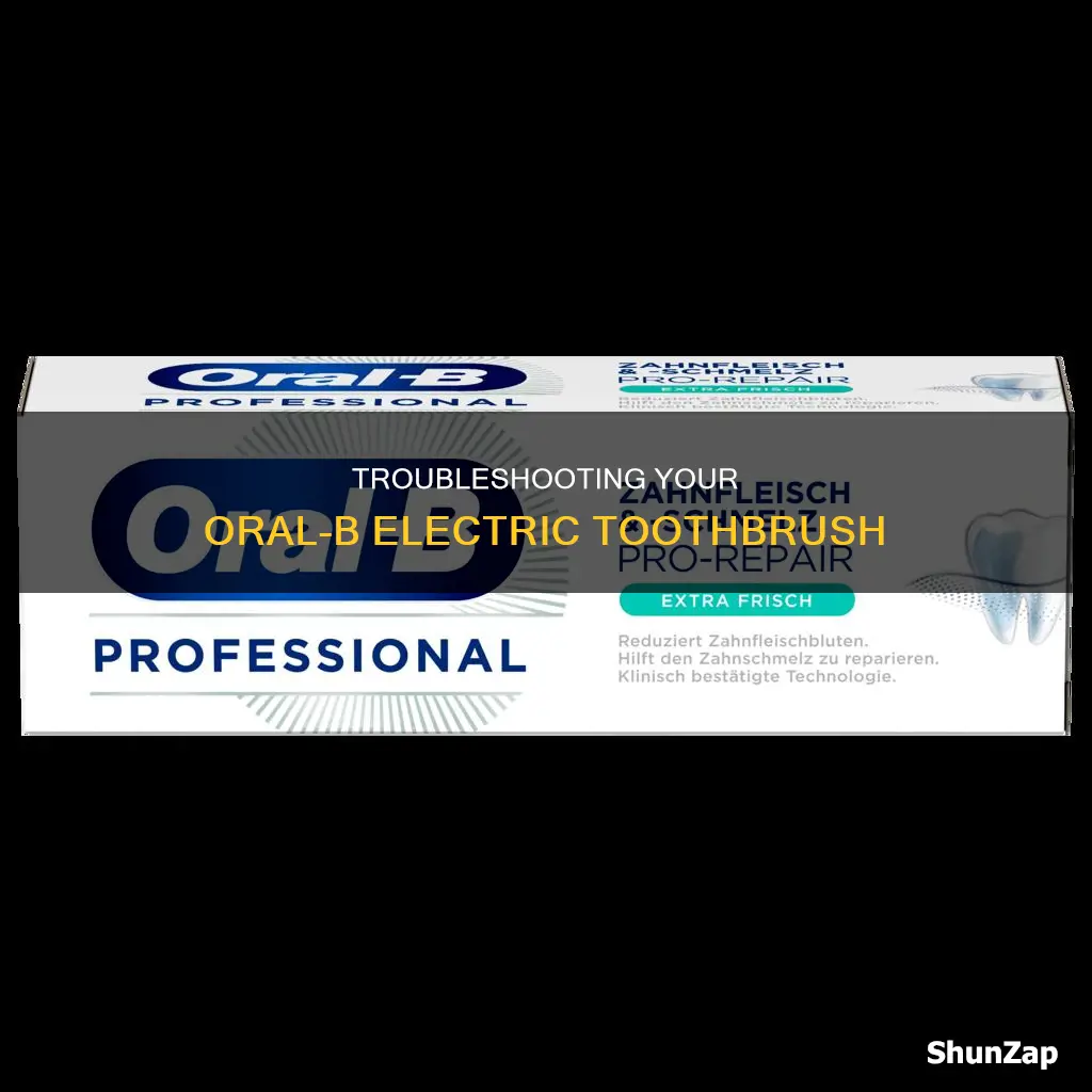 how to fix oral b electric toothbrush