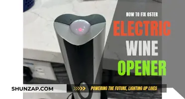 Easy Fix for Oster Electric Wine Opener