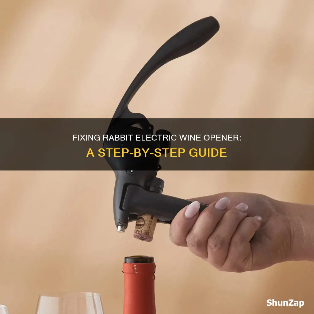 how to fix rabbit electric wine opener