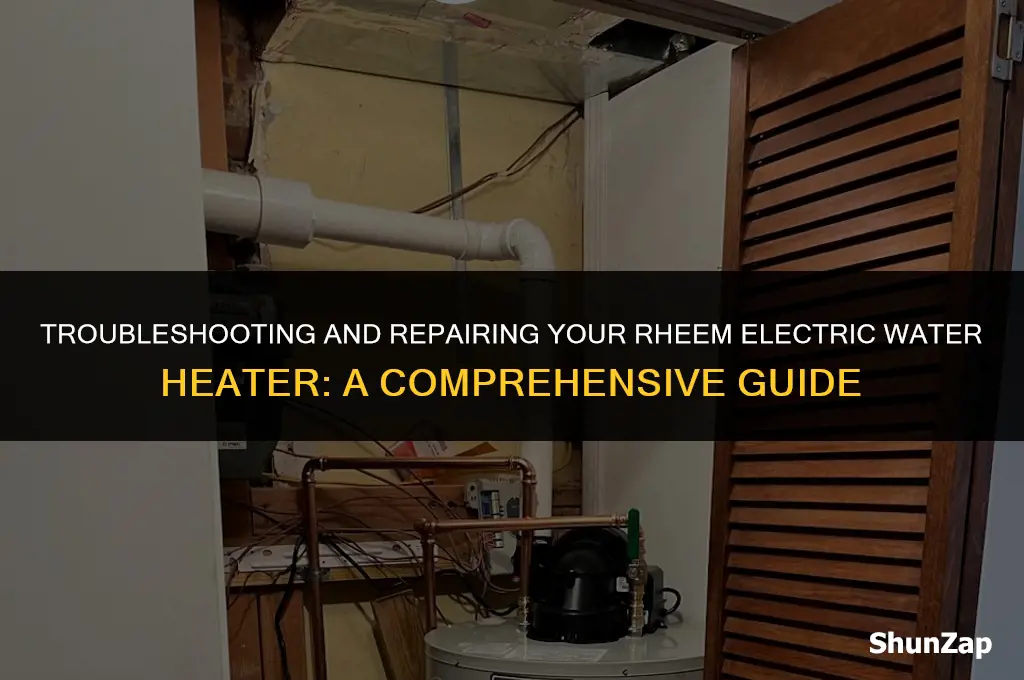how to fix rheem electric water heater