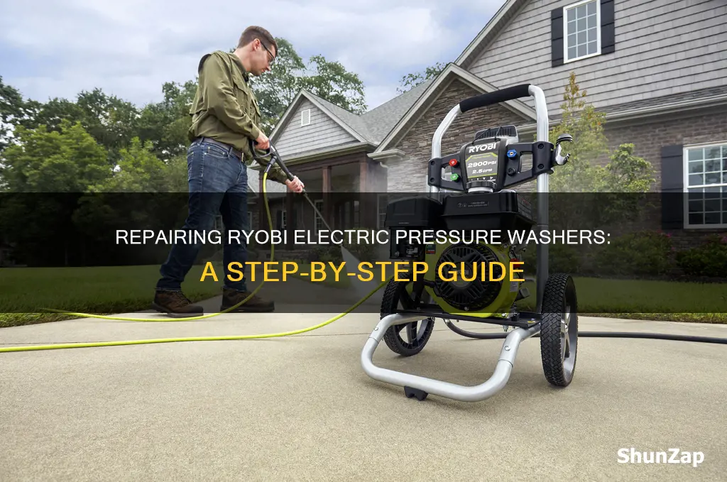 how to fix ryobi electric pressure washer