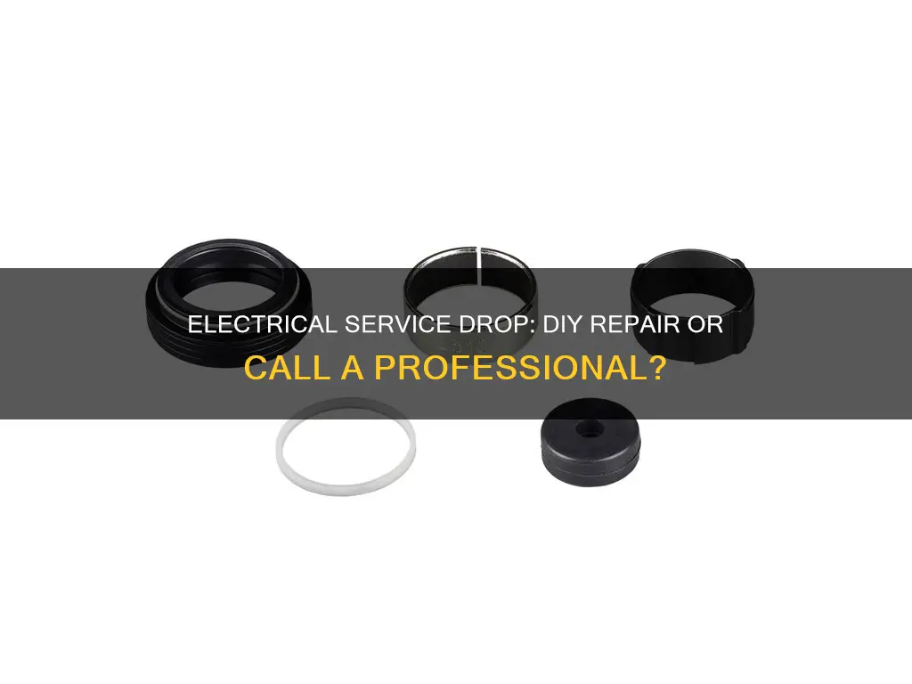 how to fix the electrical service drop