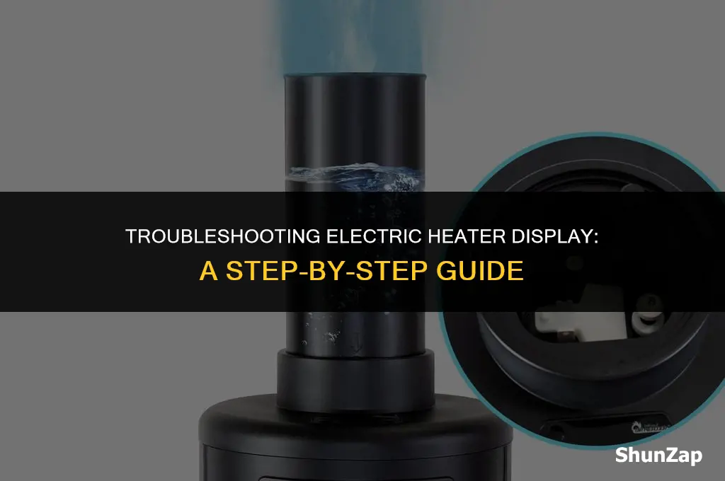 how to fix the numbers display on a electric heater