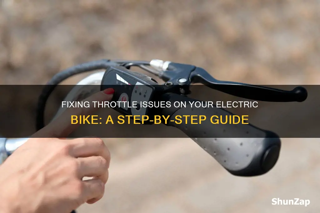 how to fix throttle on electric bike