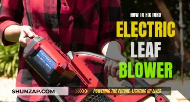 Fixing Your Toro Electric Leaf Blower: A Step-by-Step Guide
