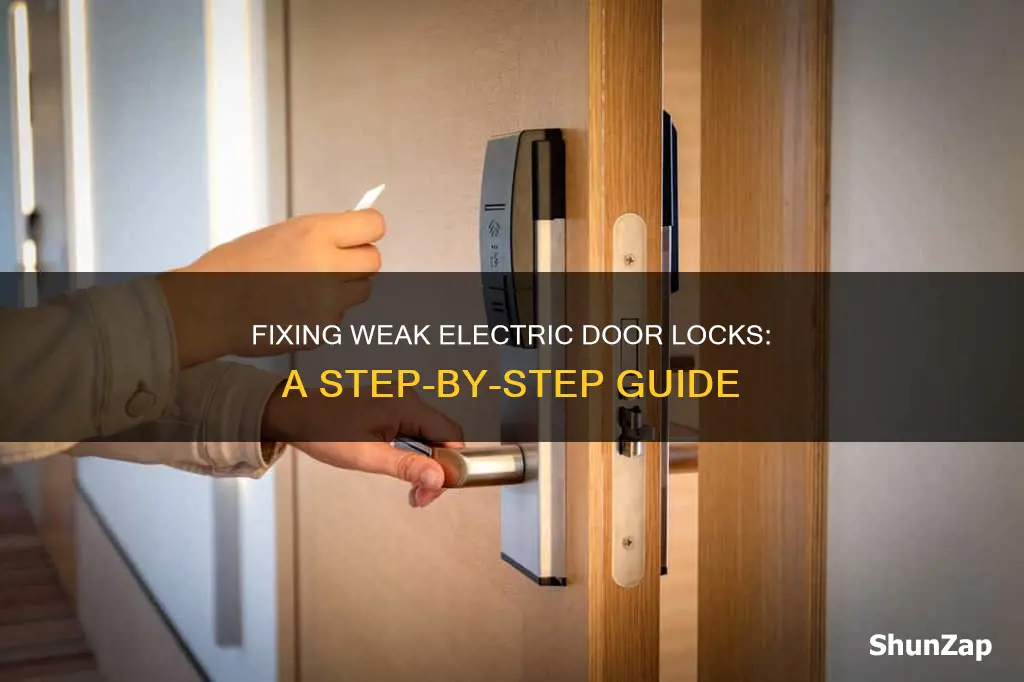 how to fix weak electric door locks