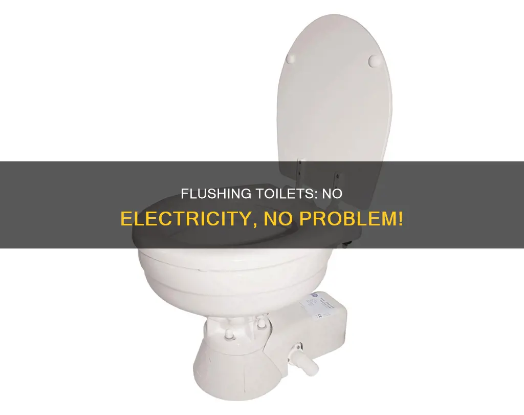 how to flush a toilet without electricity