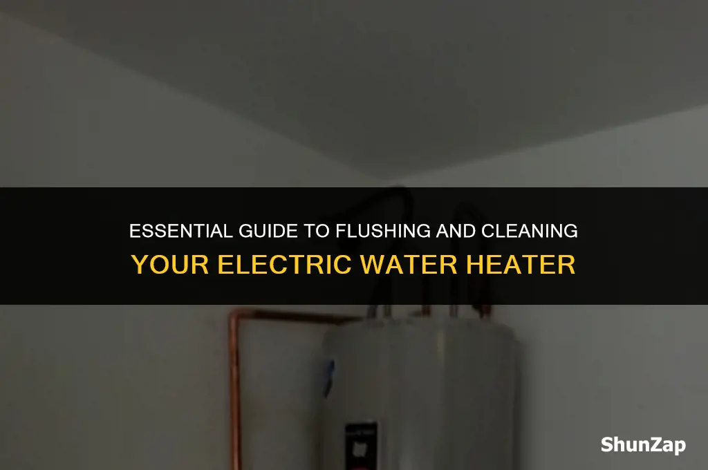how to flush and clean an electric water heater