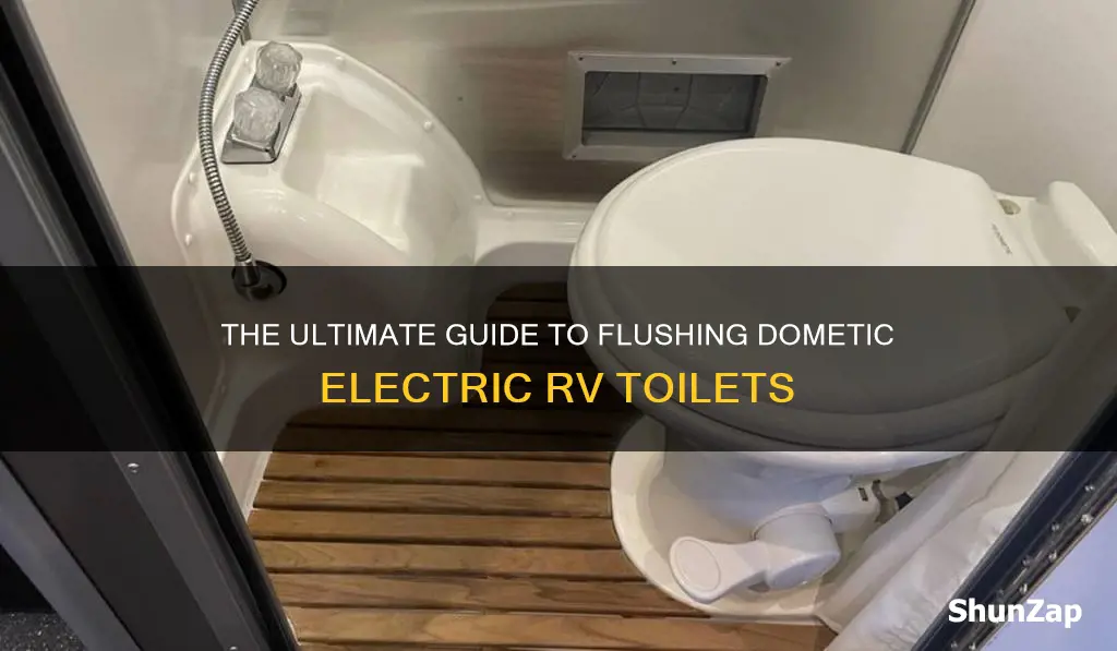 how to flush dometic electric rv toilets