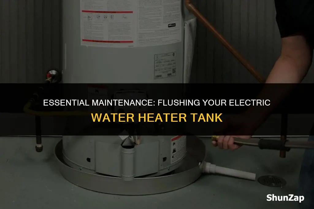 how to flush electric water heater tank