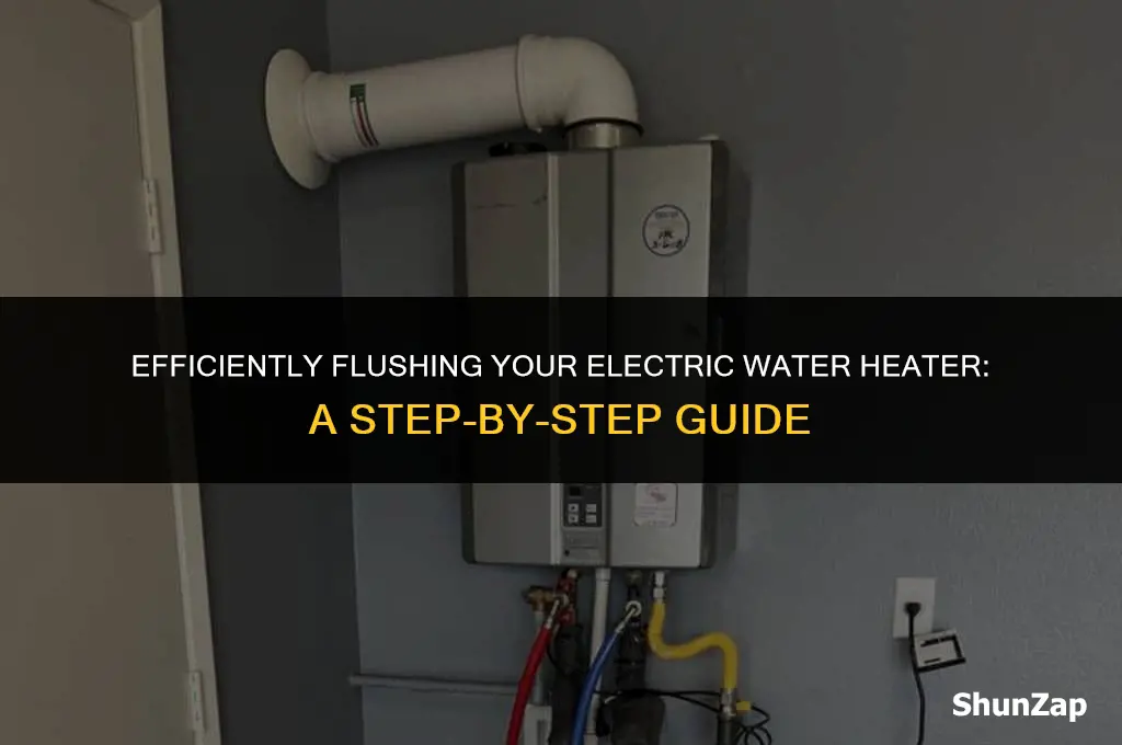 how to flusn a electric water heater