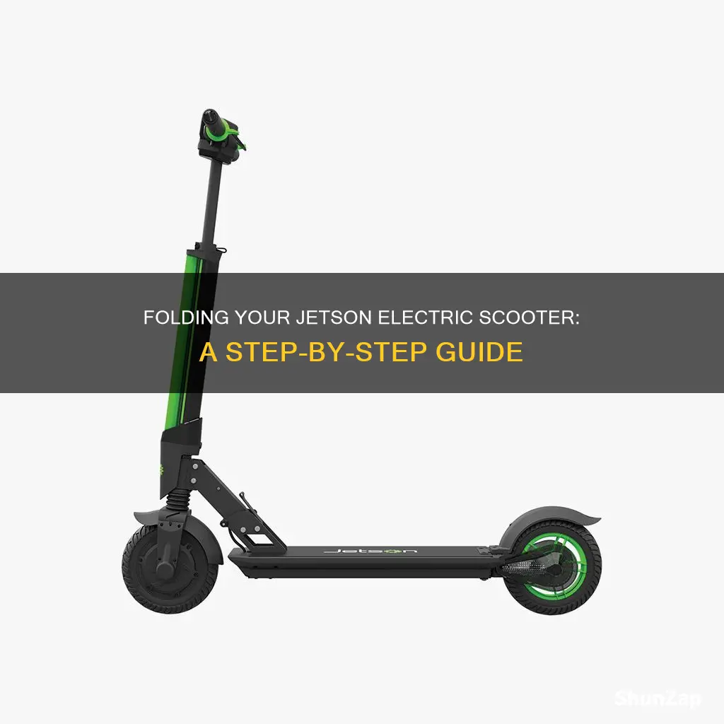 how to fold a jetson electric scooter