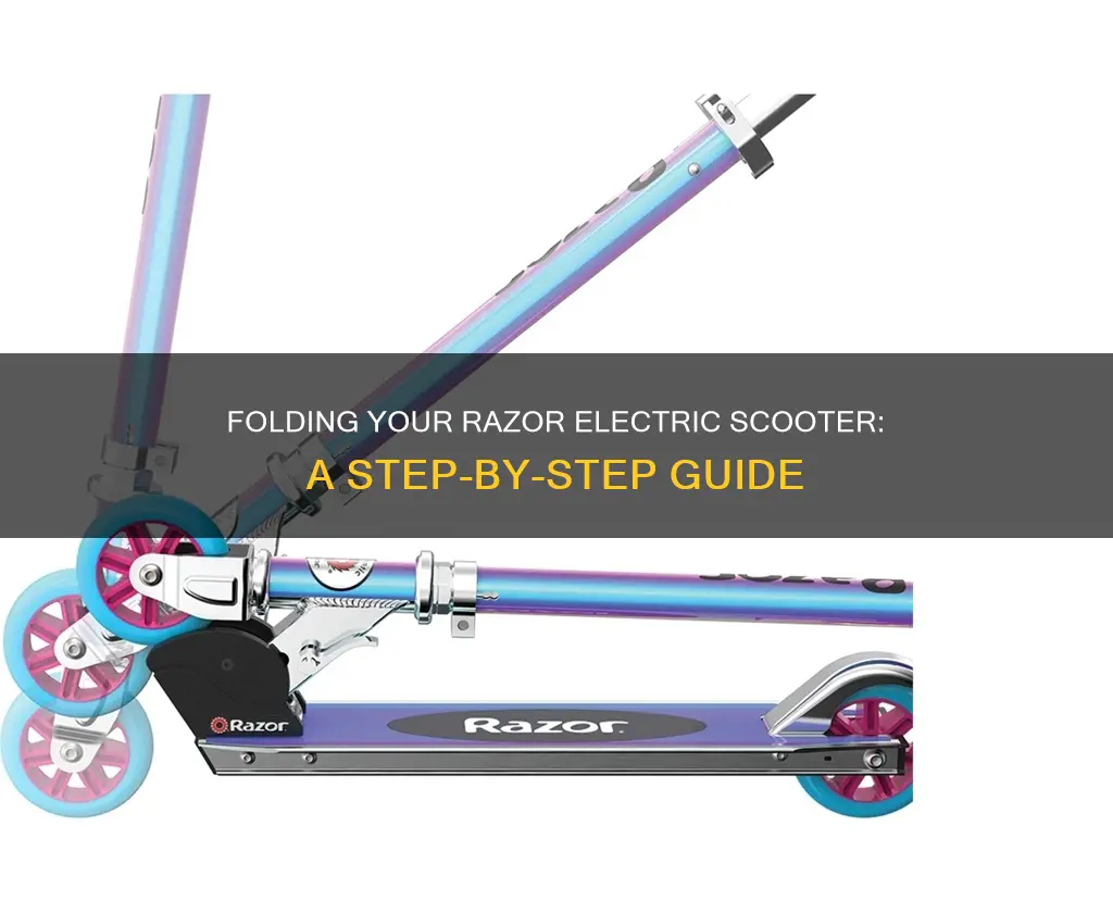 how to fold a razor electric scooter