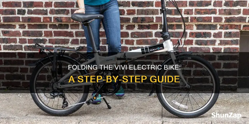 how to fold a vivi electric bike