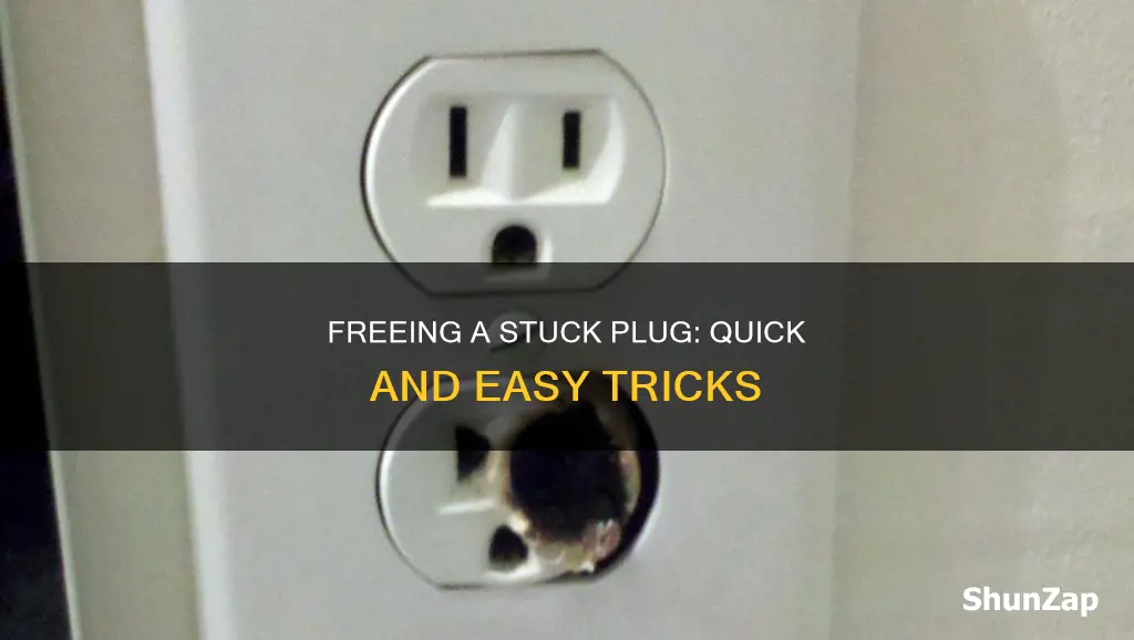 how to free a trapped electric plug
