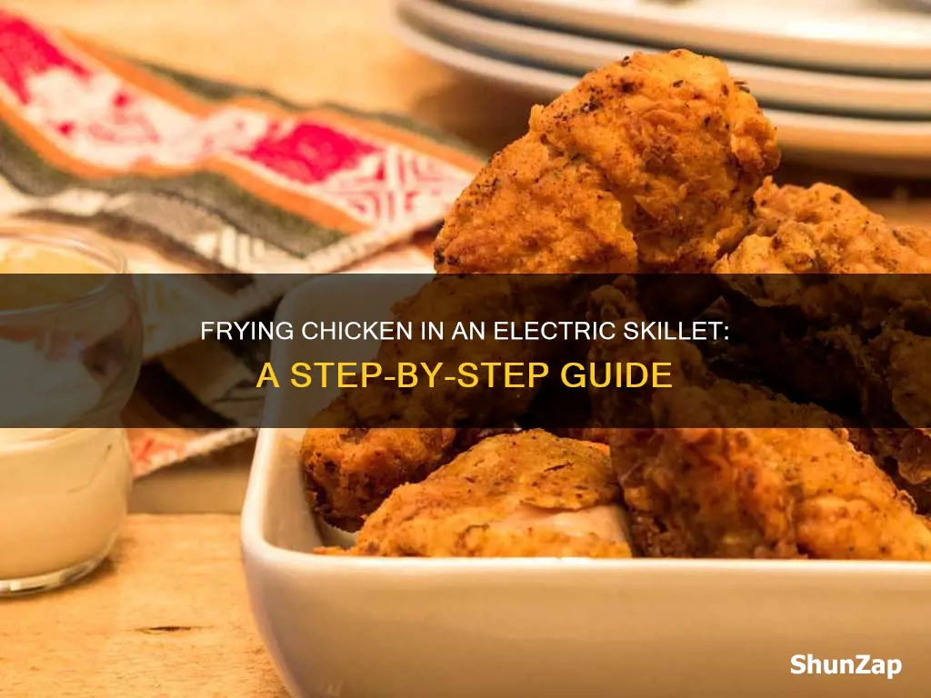how to fry chicken in electric skillet