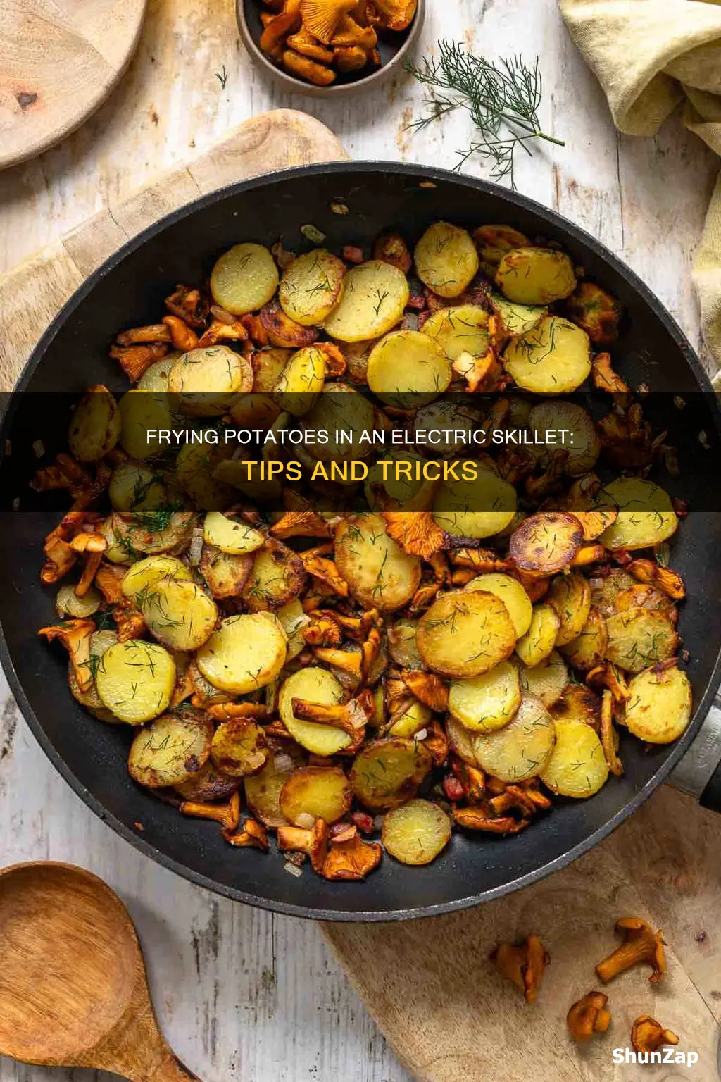 how to fry potatoes in electric skillet