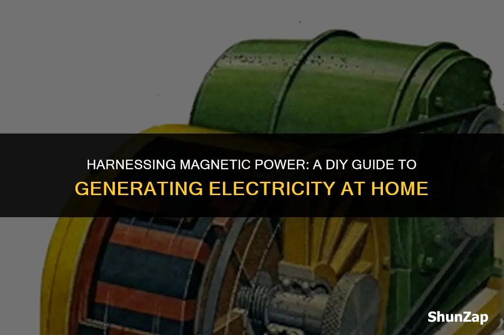 how to generate electricity at home using magnets