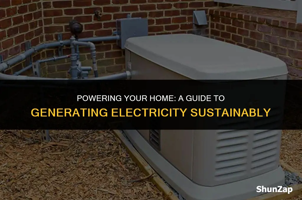 how to generate electricity for home use