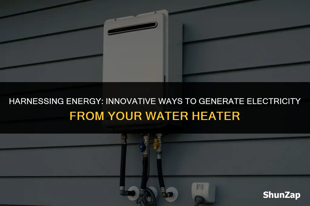 how to generate electricity from water heater
