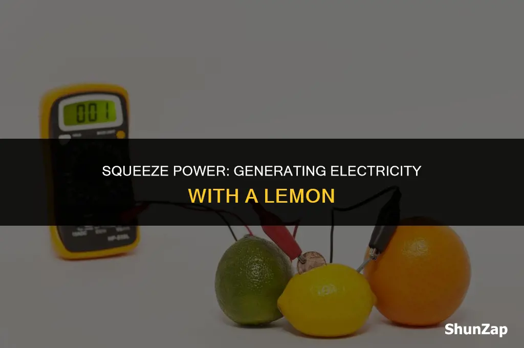 how to generate electricity using a lemon