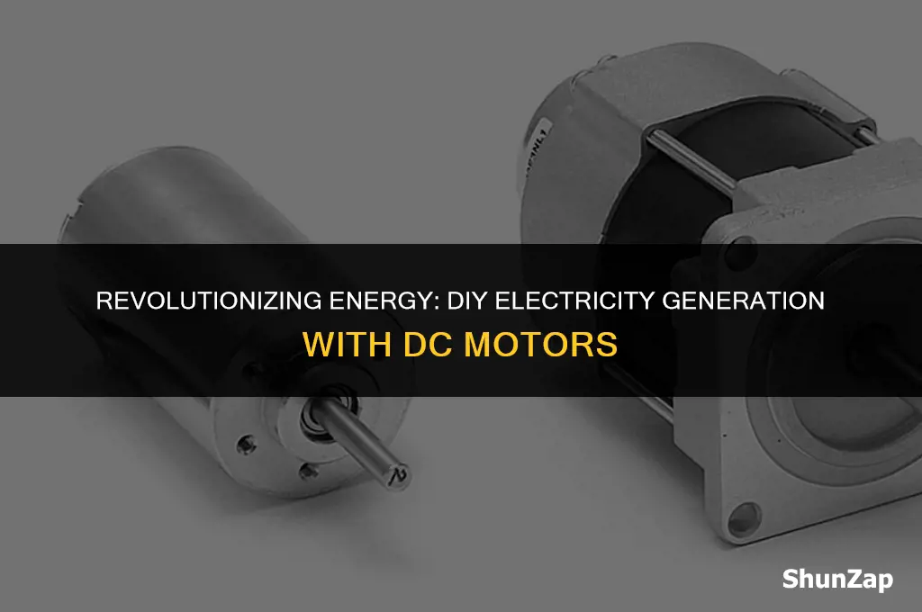 how to generate electricity using dc motor